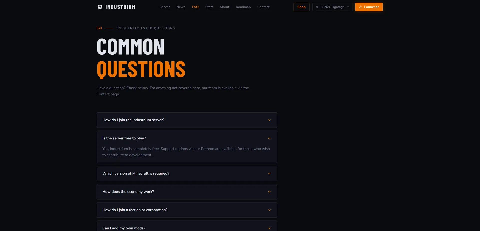 Industrium's Website — image 7