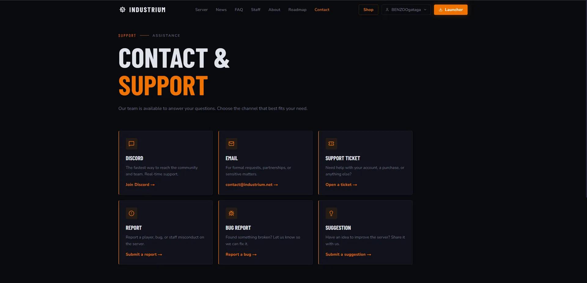 Industrium's Website — image 8