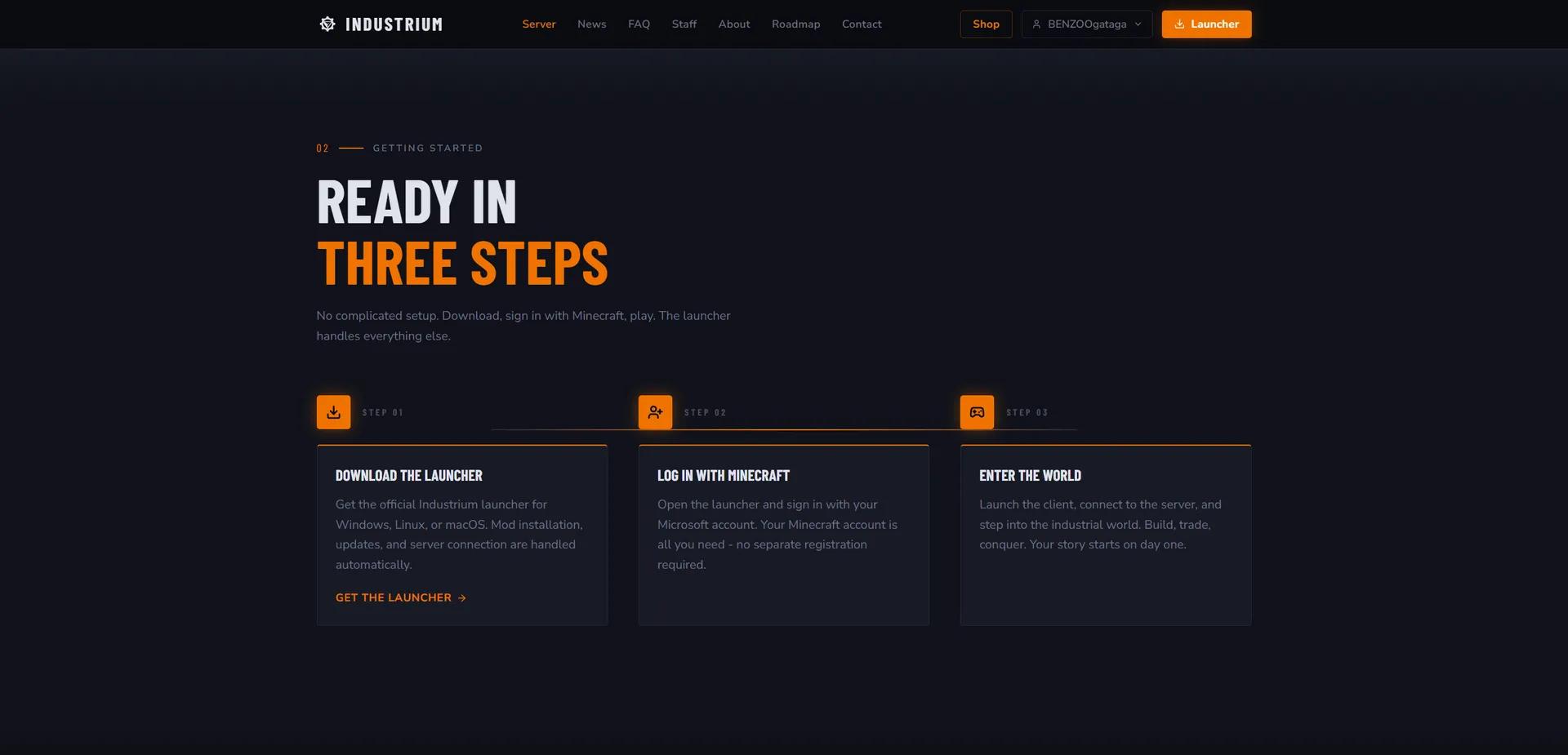 Industrium's Website — image 2
